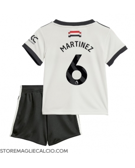 Manchester United Lisandro Martinez #6 Maglia Gara Terza Repliche 2024-25 Bambino Maniche Corte